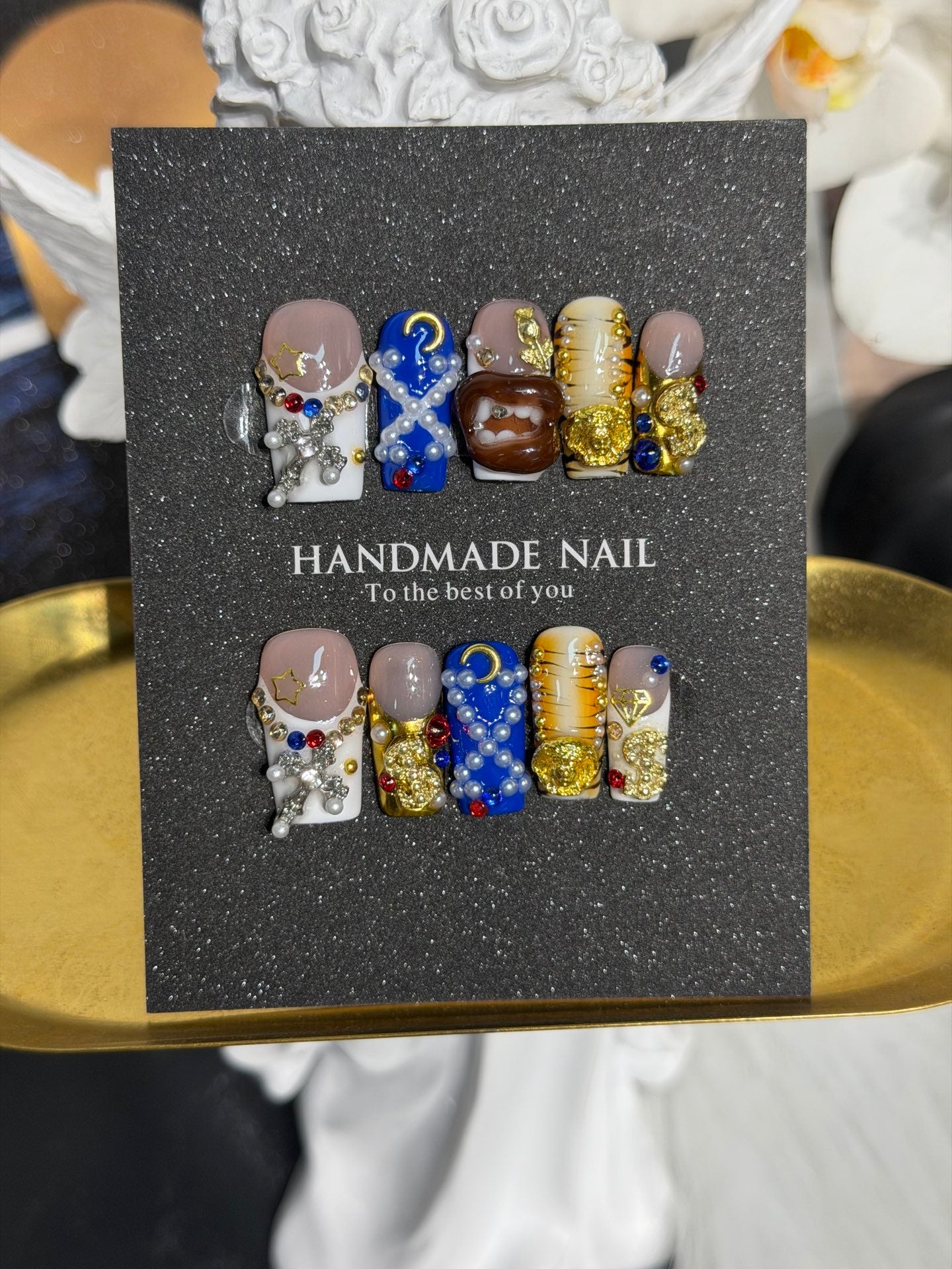 Premium Custom False Nails | Wholesale Available A-028