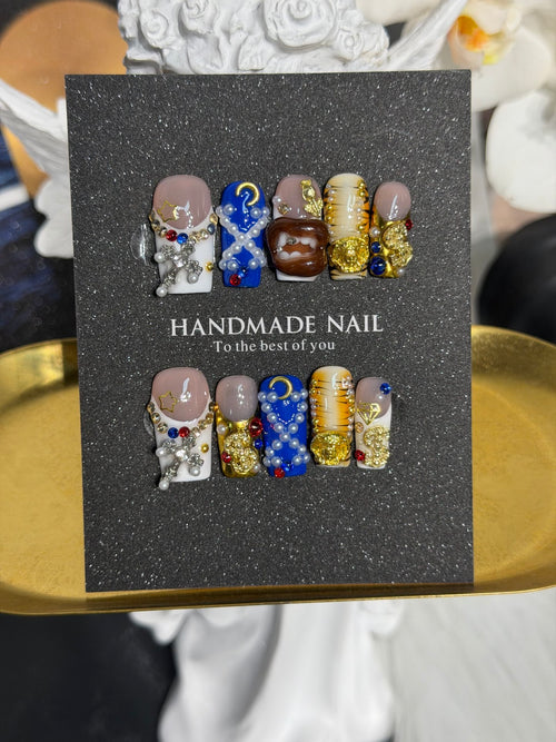 Premium Custom False Nails | Wholesale Available A-028