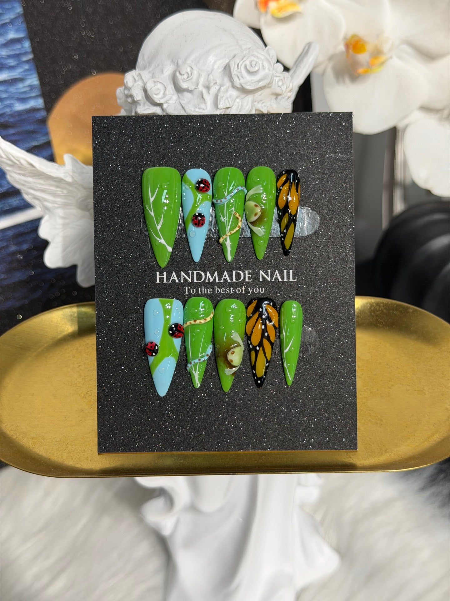 Premium Custom False Nails | Wholesale Available C-166