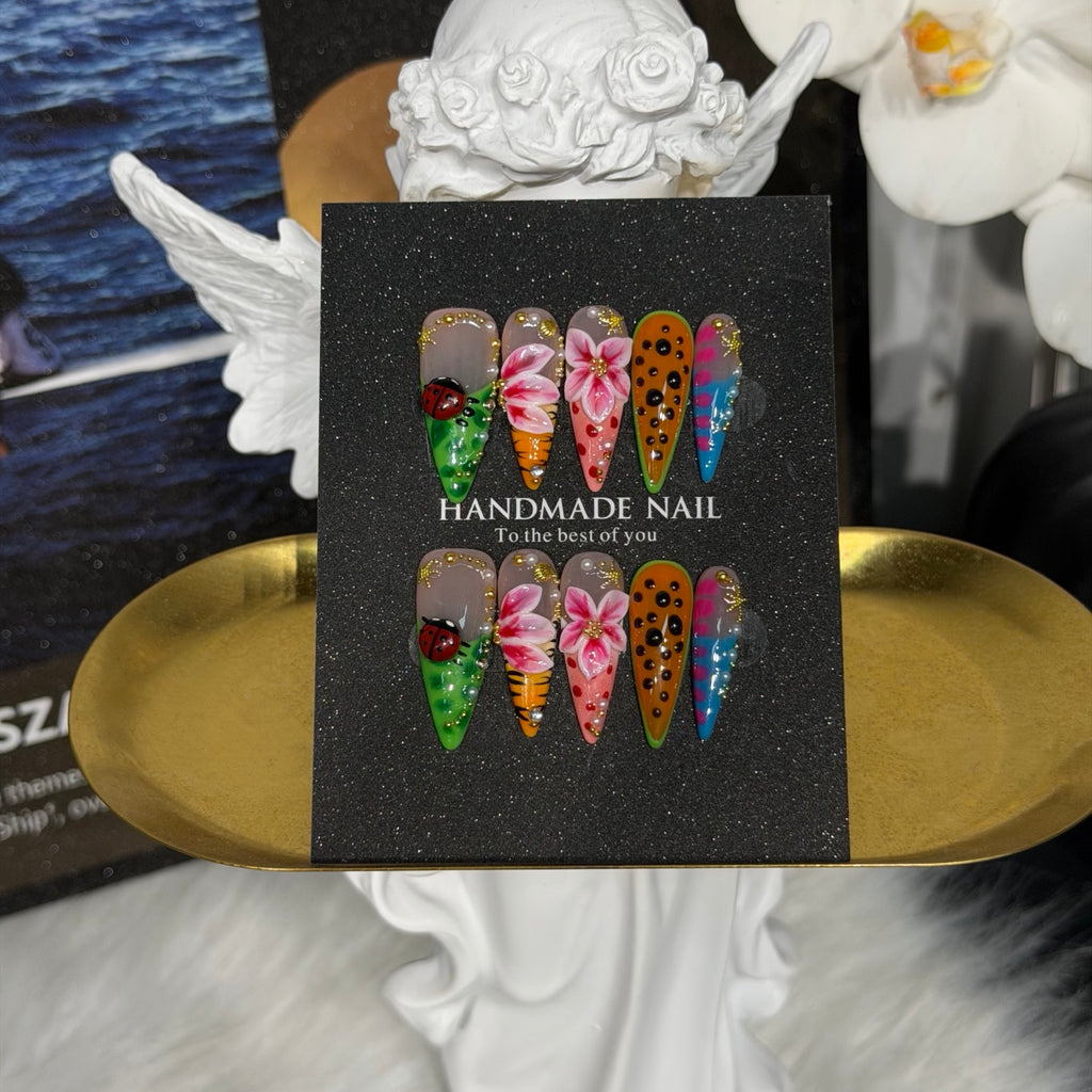 Premium Custom False Nails | Wholesale Available A-032