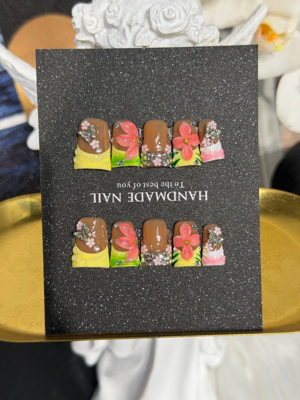 Premium Custom False Nails | Wholesale Available C-158