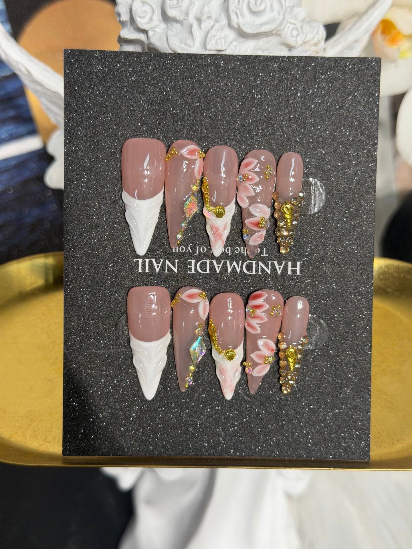 Premium Custom False Nails | Wholesale Available C-154