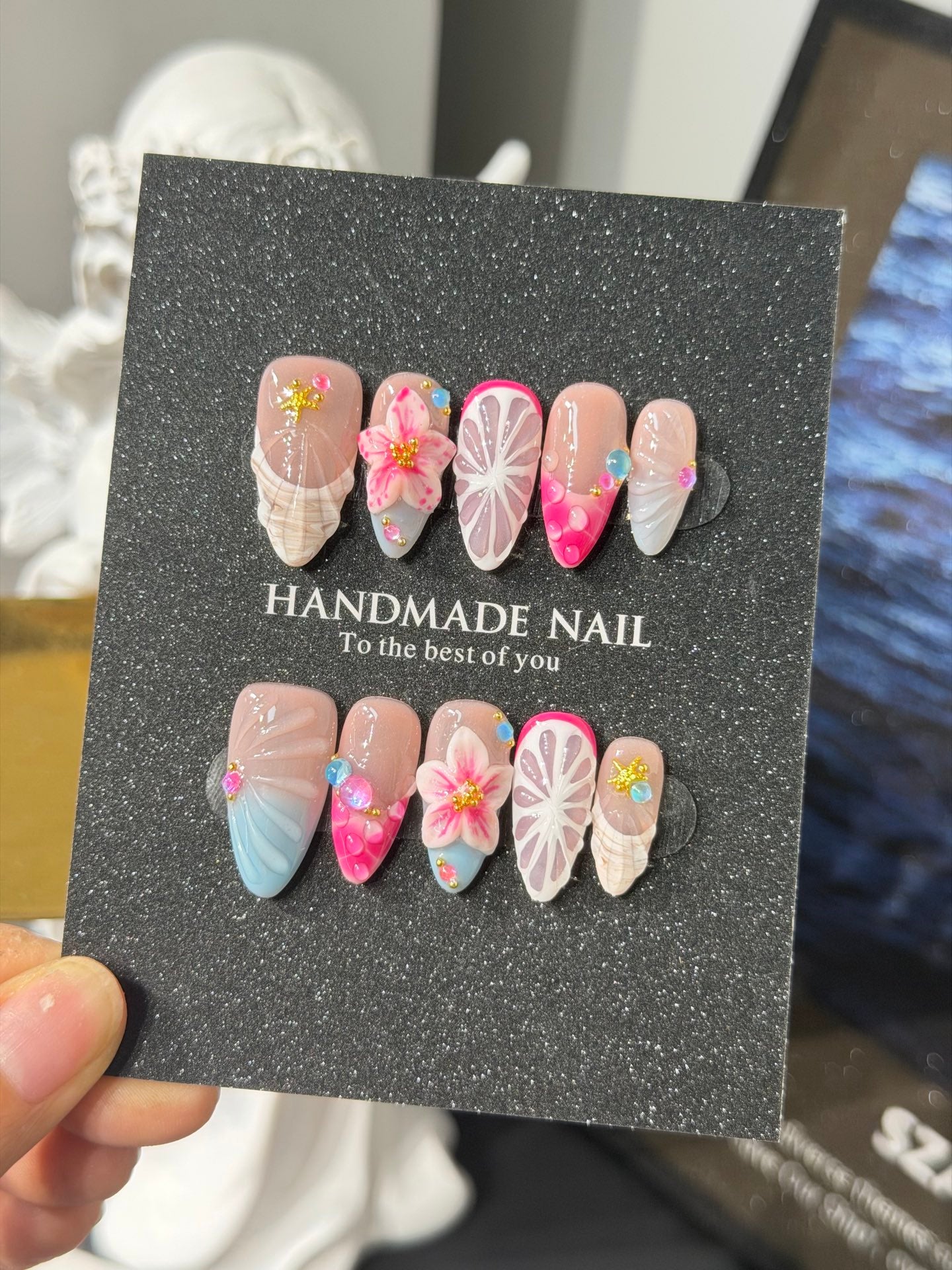 Premium Custom False Nails | Wholesale Available C-157