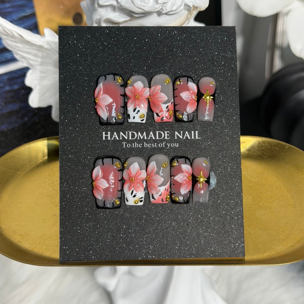 Premium Custom False Nails | Wholesale Available C-162
