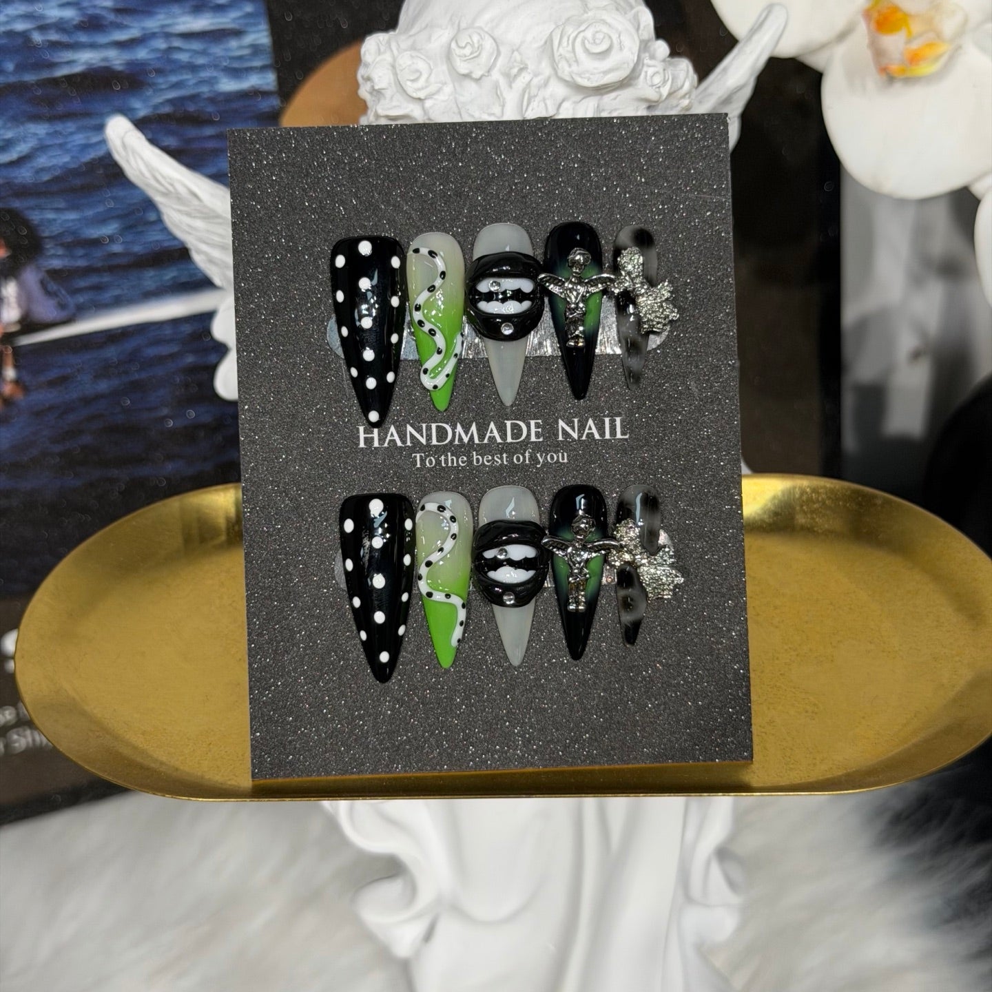 Premium Custom False Nails | Wholesale Available C-163