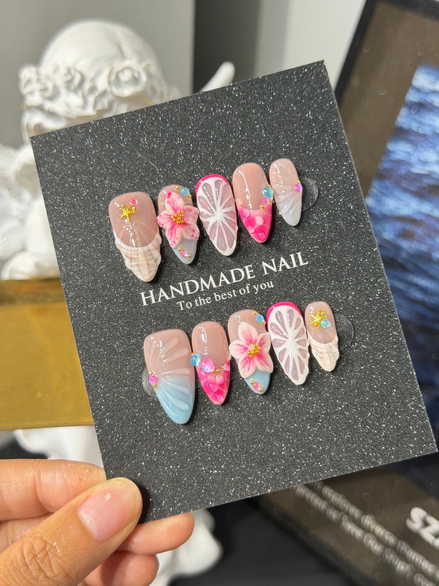 Premium Custom False Nails | Wholesale Available C-157