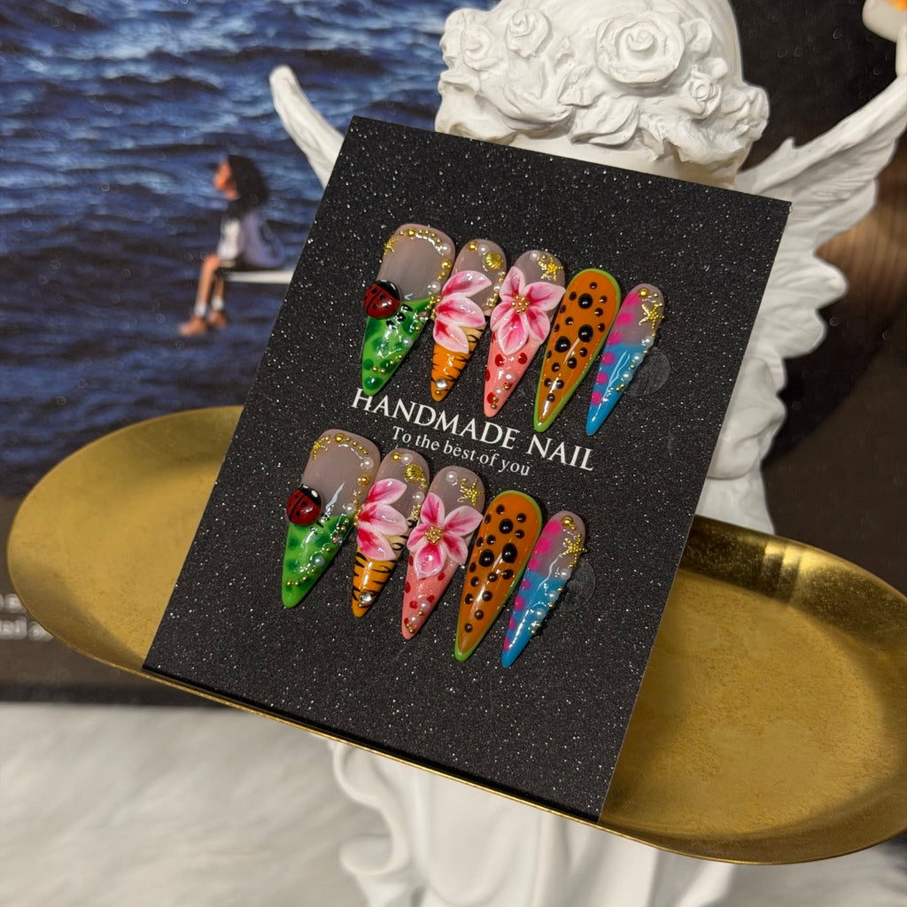 Premium Custom False Nails | Wholesale Available A-032