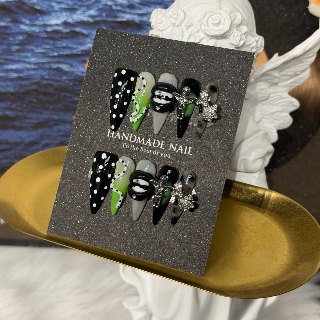 Premium Custom False Nails | Wholesale Available C-163