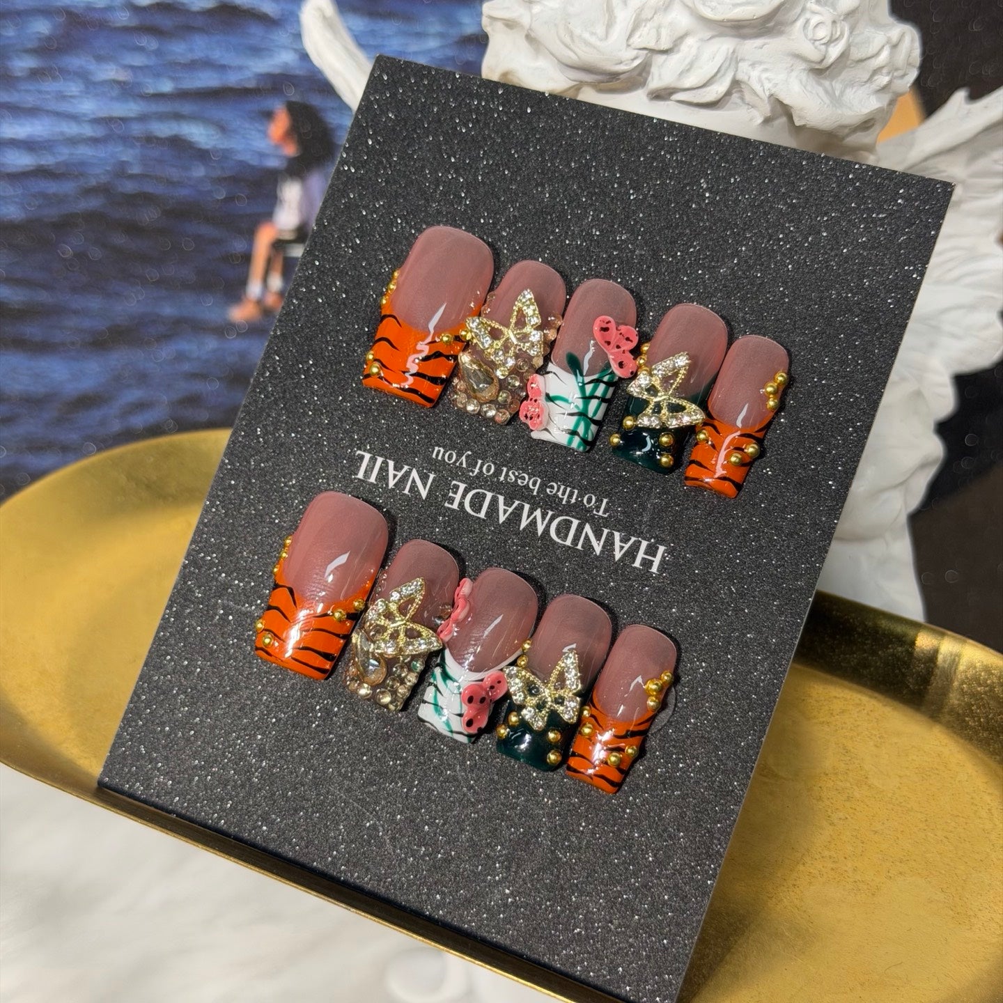 Premium Custom False Nails | Wholesale Available C-165