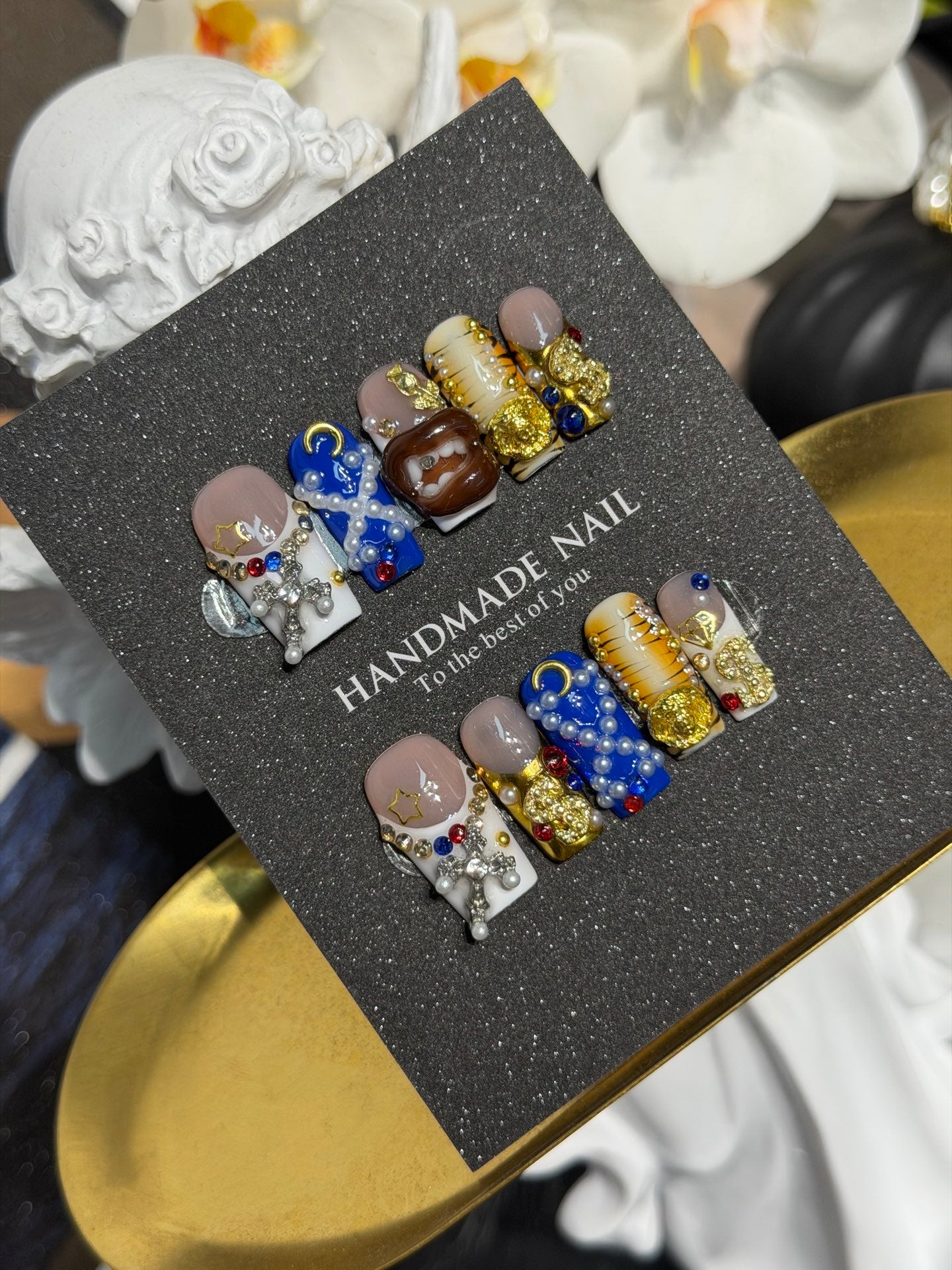 Premium Custom False Nails | Wholesale Available A-028