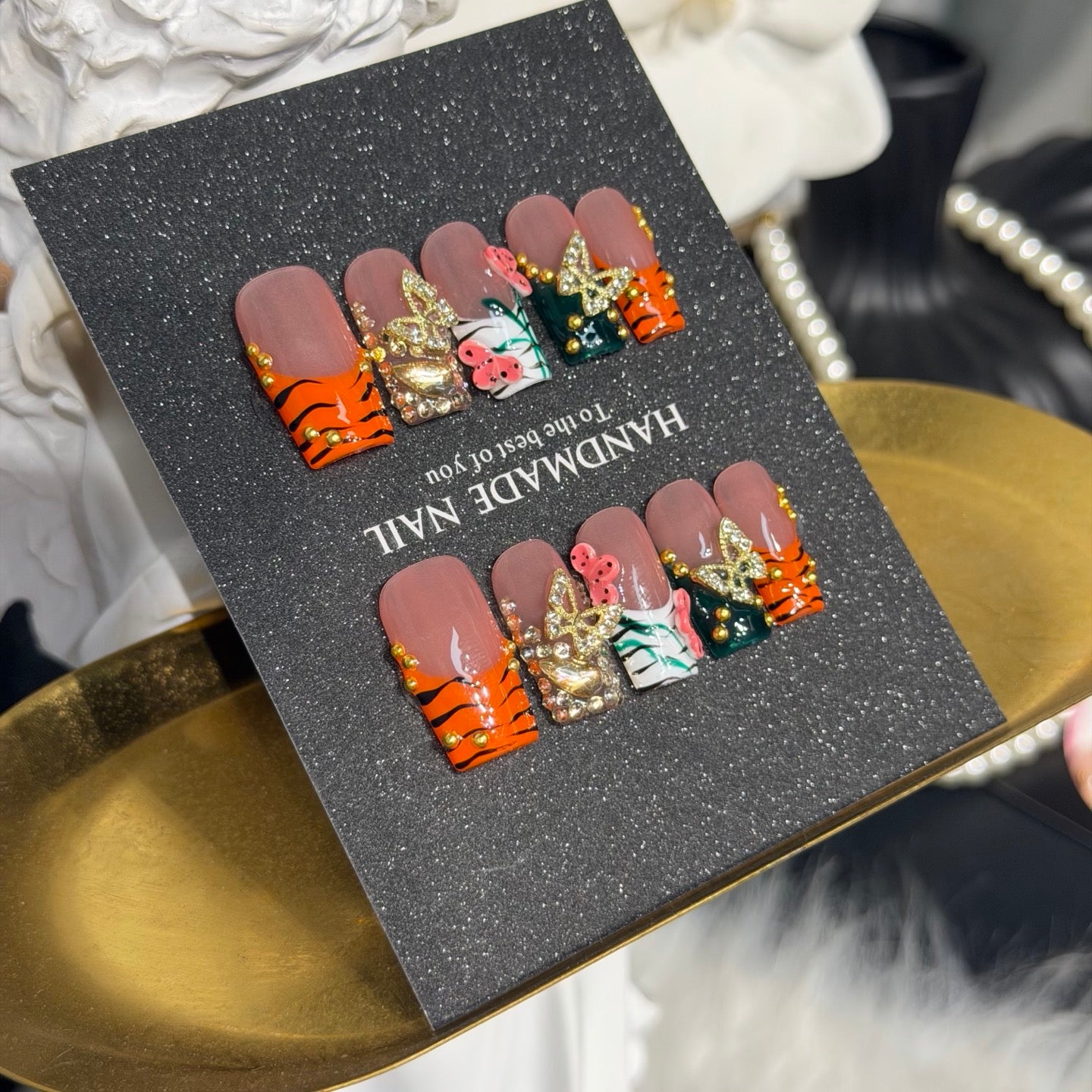 Premium Custom False Nails | Wholesale Available C-165