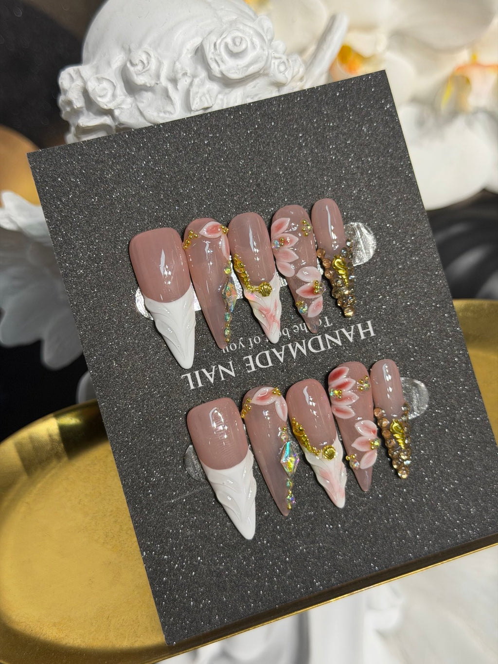 Premium Custom False Nails | Wholesale Available C-154