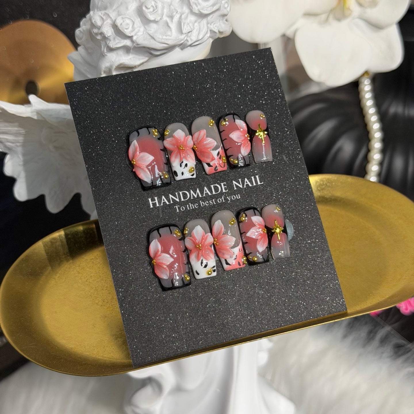 Premium Custom False Nails | Wholesale Available C-162