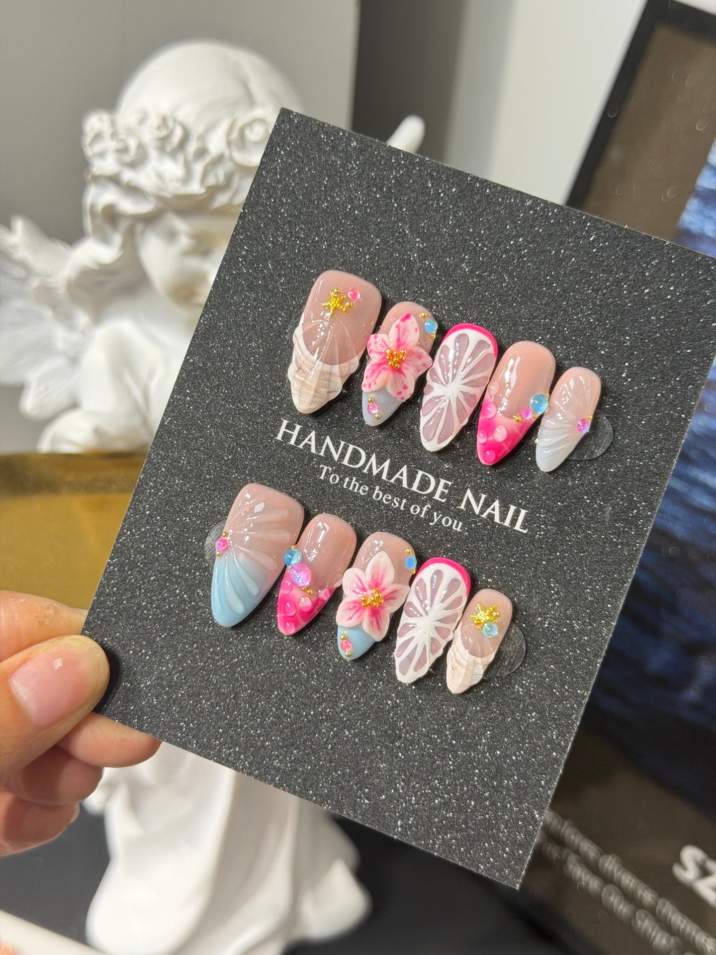 Premium Custom False Nails | Wholesale Available C-157